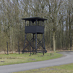 Een wachttoren op kamp Westerbork.