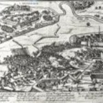 Tekening over de verovering van de vestingstad Coevorden door het leger van Prins Maurits op het ...