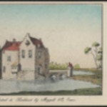 Tekening van kasteel 'De Kinkhorst' te Meppel in de zeventiende eeuw