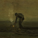 Vincent van Gogh, Onkruid verbrandende boer, 1883